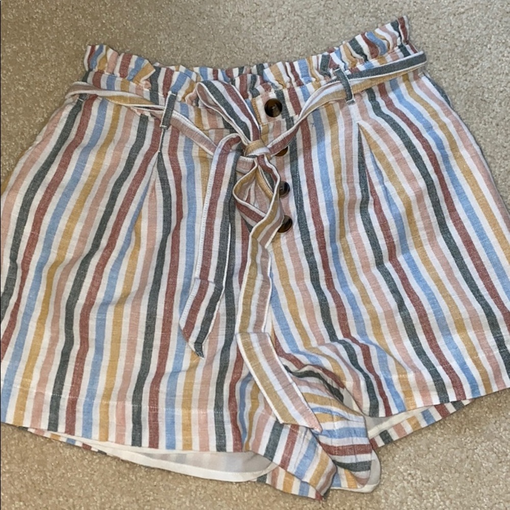 American Rainbow Mom Jean Shorts